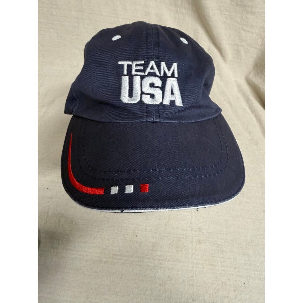 Official Team USA Olympics Hat Navy Blue Strapback Team Apparel Olympic Cap